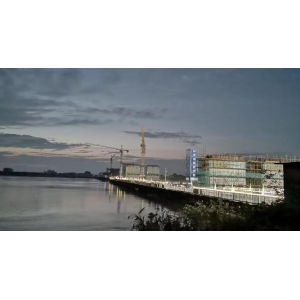 张公庙澧水特大桥项目部勇战洪峰